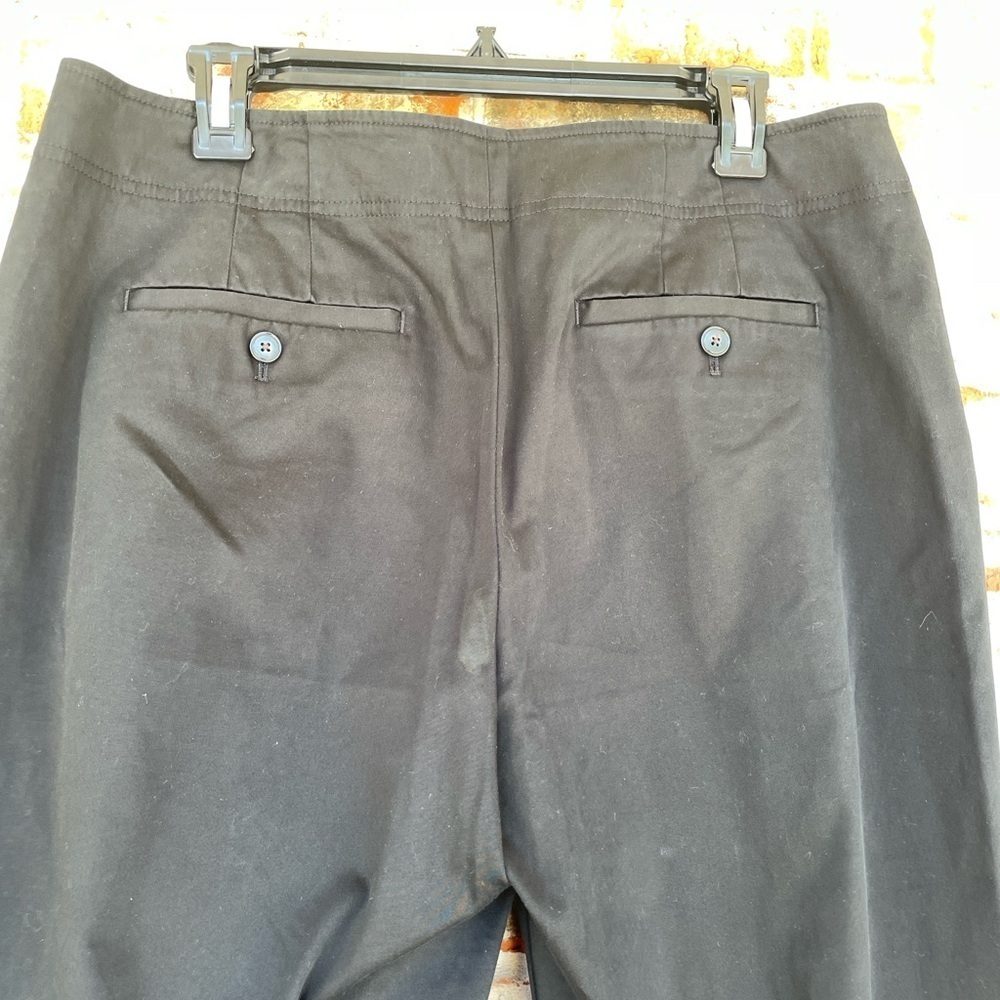 Loft Black High Waisted Nautical Sailor Wide Leg Trouser Pants - Picture 7 of 8